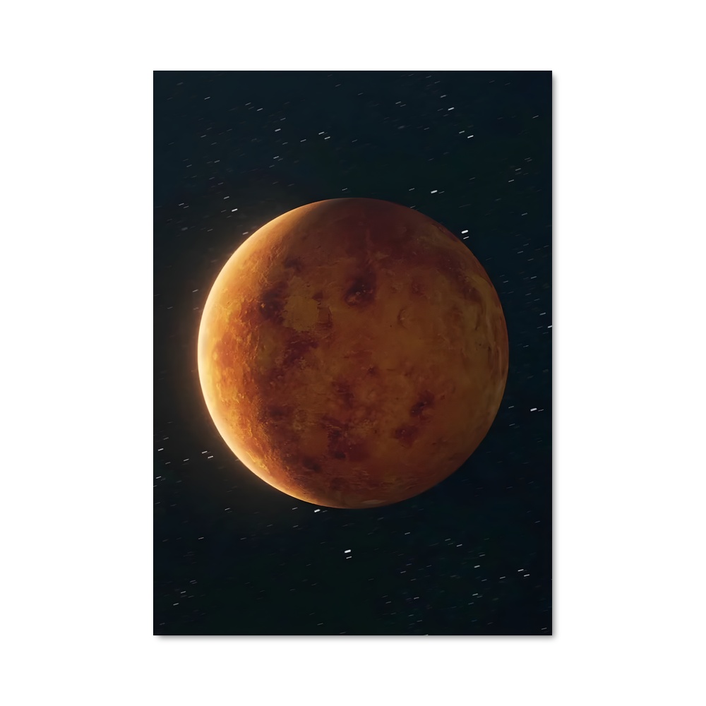 Poster Lune Écarlate
