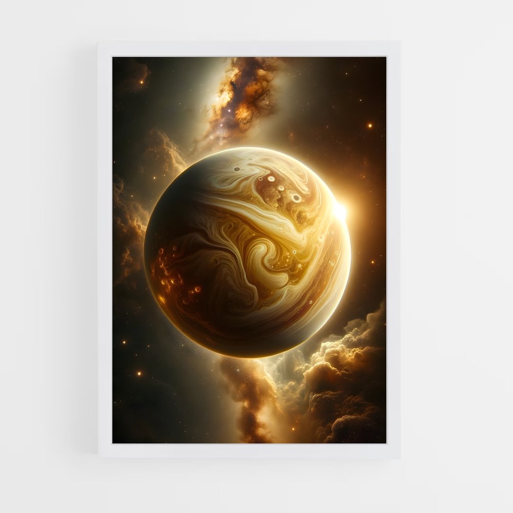 Poster La Traînée Céleste – affiche Système solaire (vue 3)