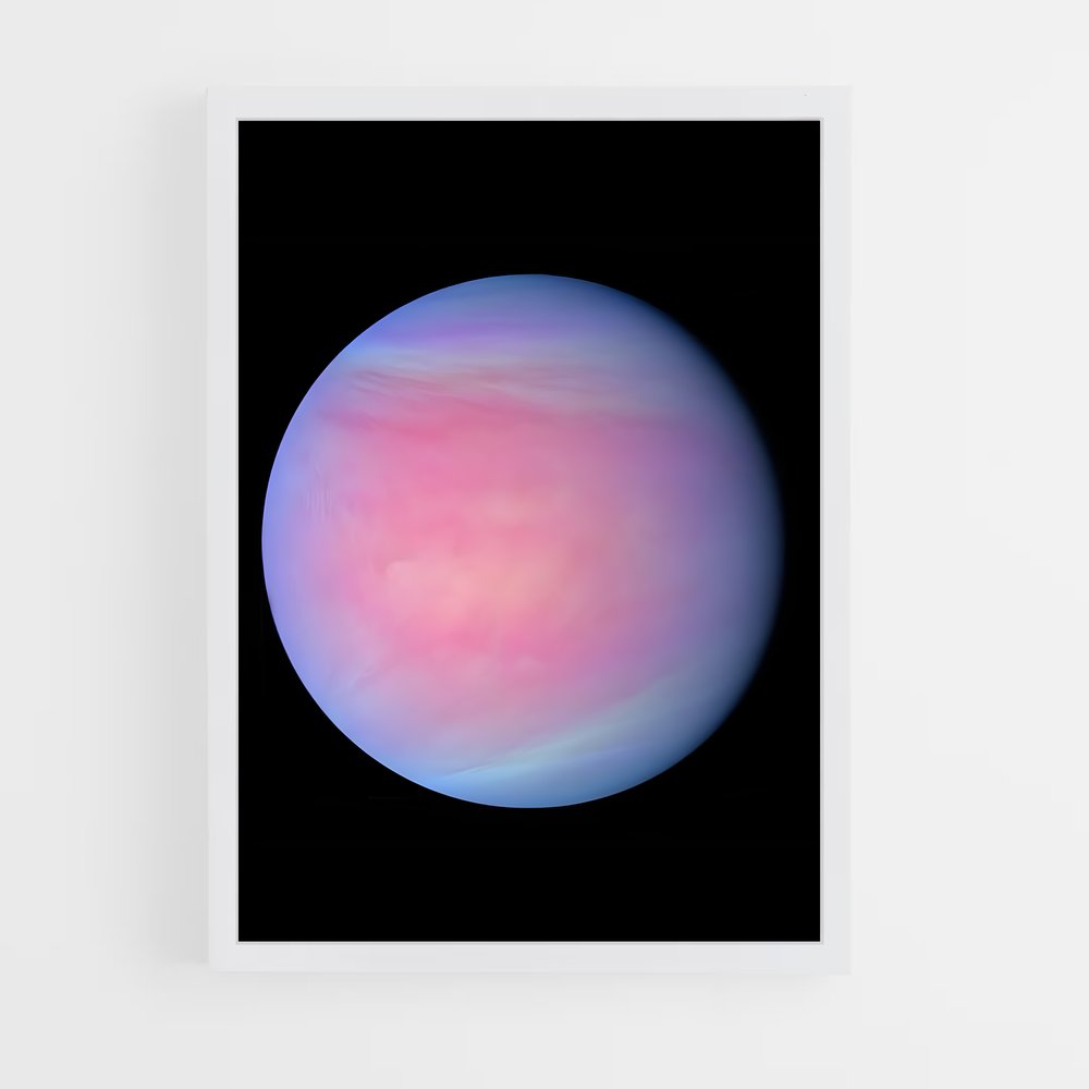 Poster Saturne Éthéré – affiche Système solaire (vue 3)