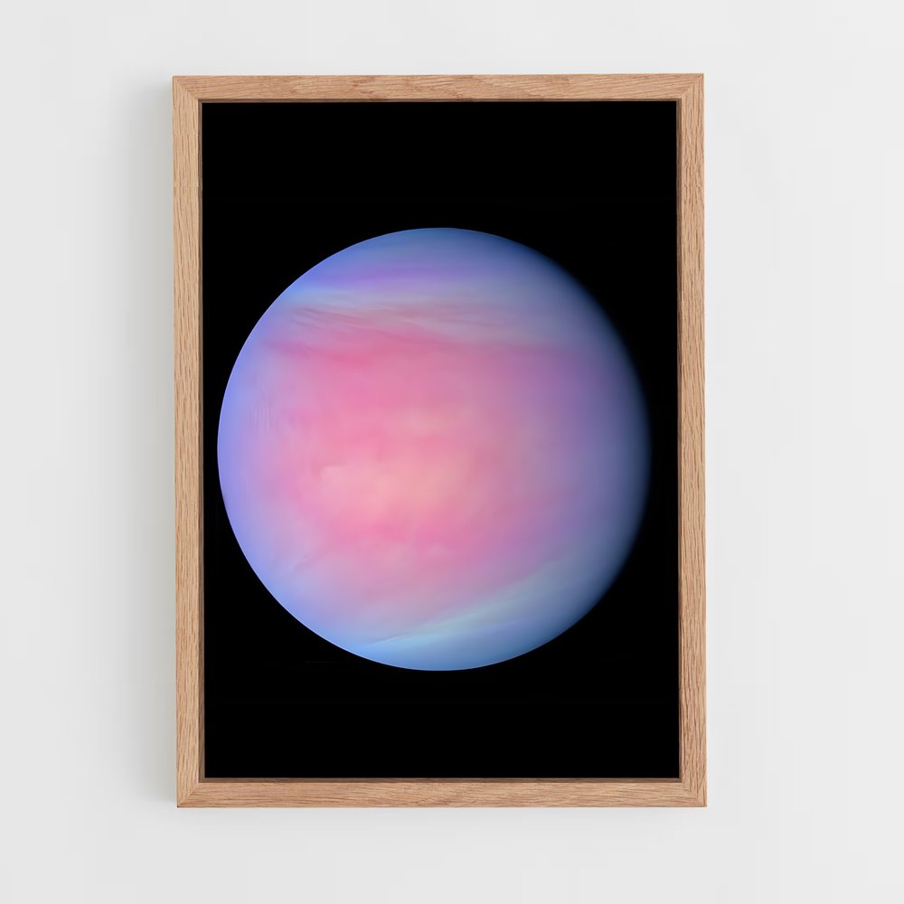 Poster Saturne Éthéré – affiche Système solaire (vue 4)