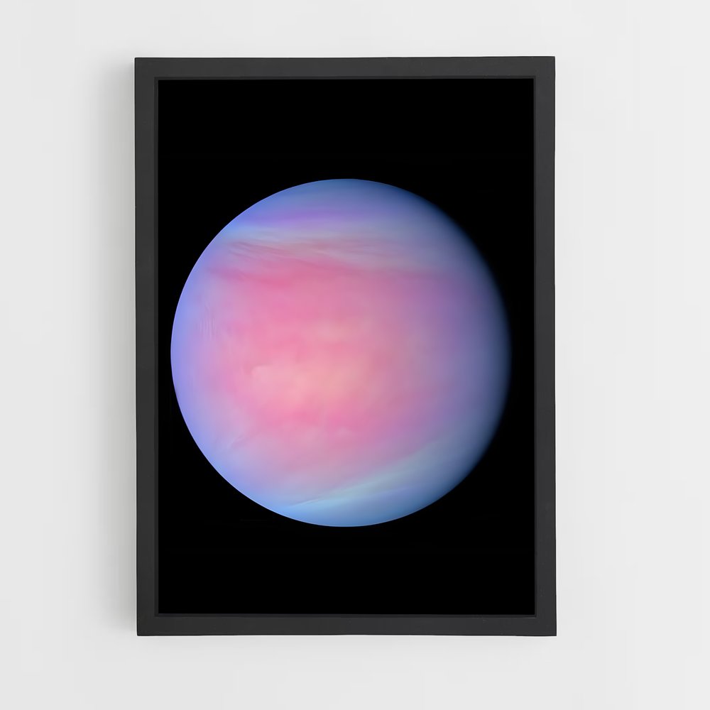 Poster Saturne Éthéré – affiche Système solaire (vue 2)
