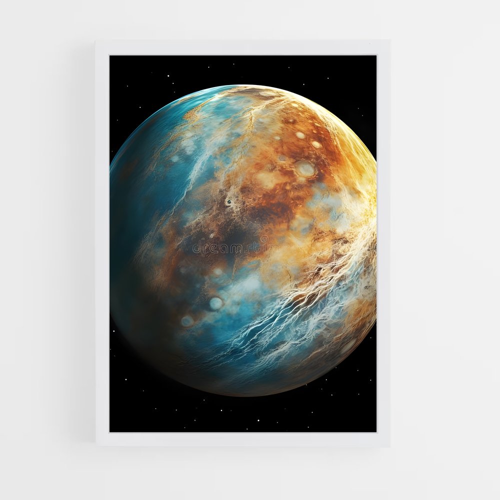 Poster L'Atmosphère Martienne – affiche Système solaire (vue 3)