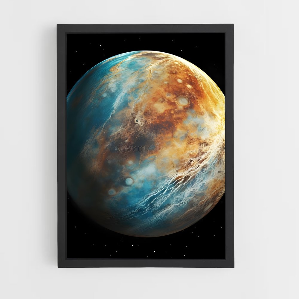 Poster L'Atmosphère Martienne – affiche Système solaire (vue 2)