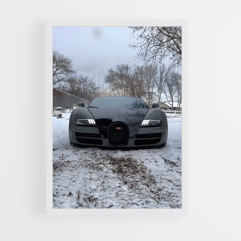 Poster Veyron L'icône – affiche Bugatti (vue 3)
