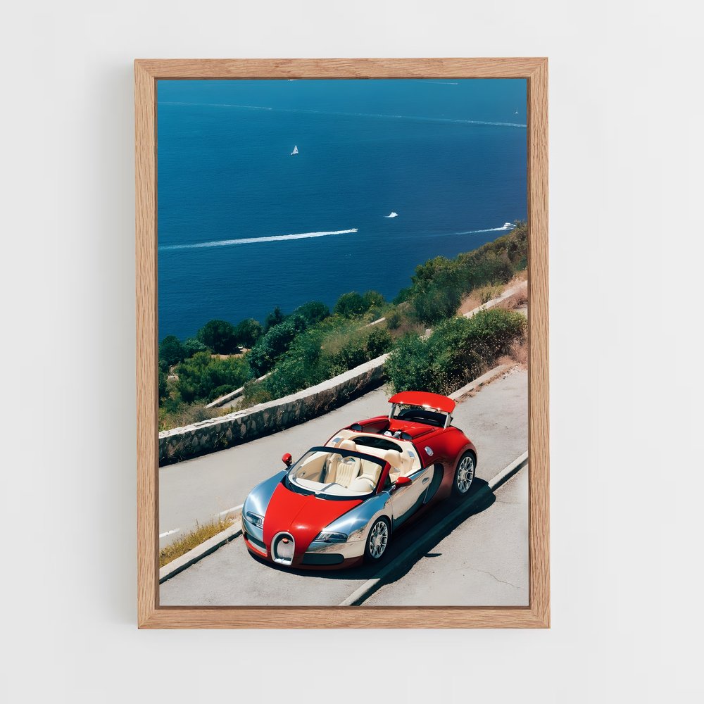 Poster Veyron Toute – affiche Bugatti (vue 4)