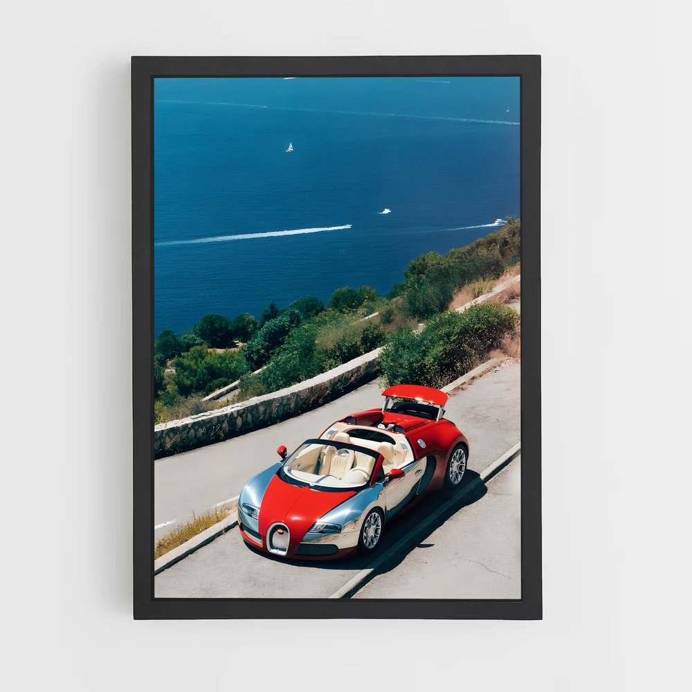 Poster Veyron Toute – affiche Bugatti (vue 2)