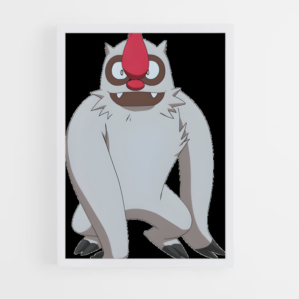 Poster Vigoroth le Joyeux – affiche Pokemon (vue 3)