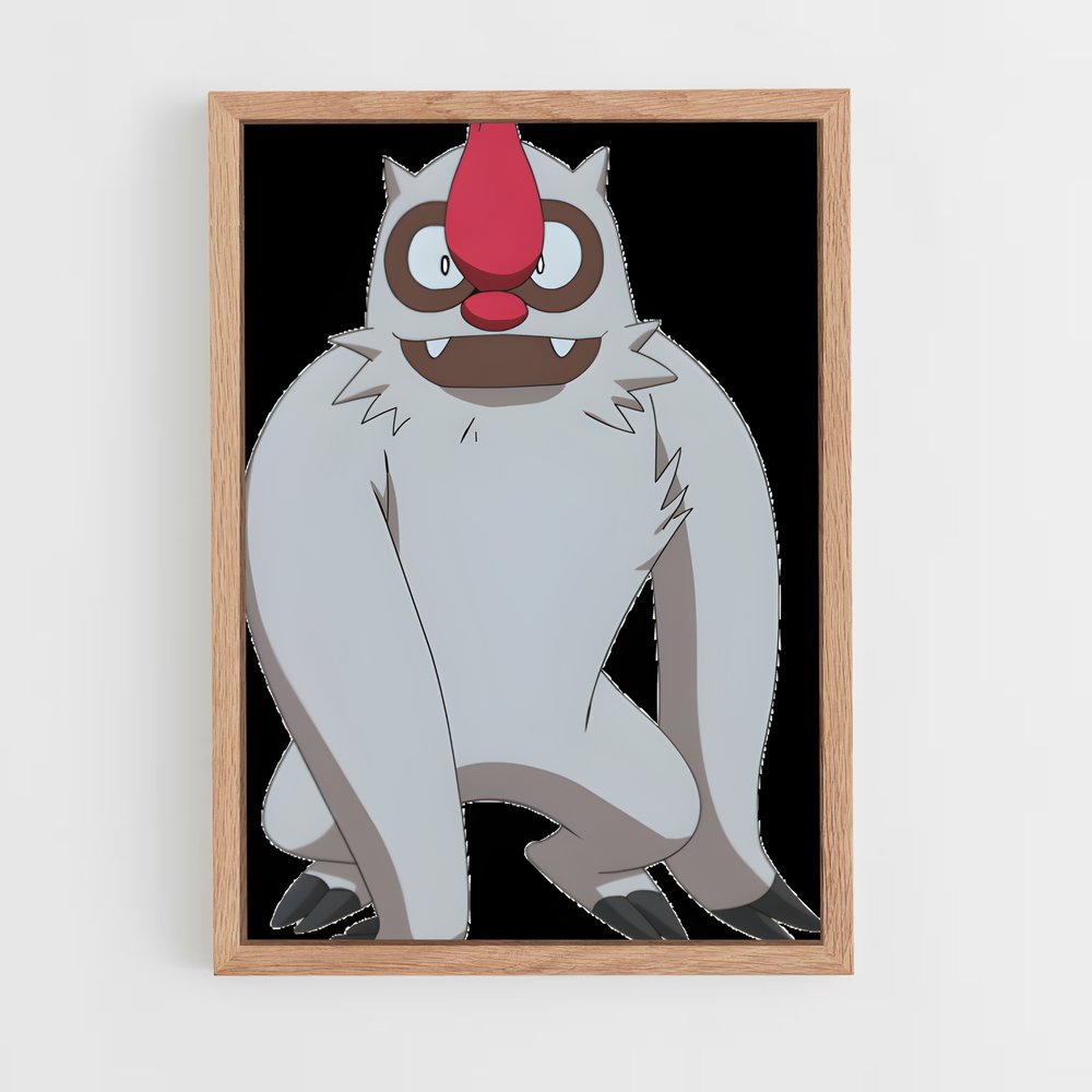 Poster Vigoroth le Joyeux – affiche Pokemon (vue 4)