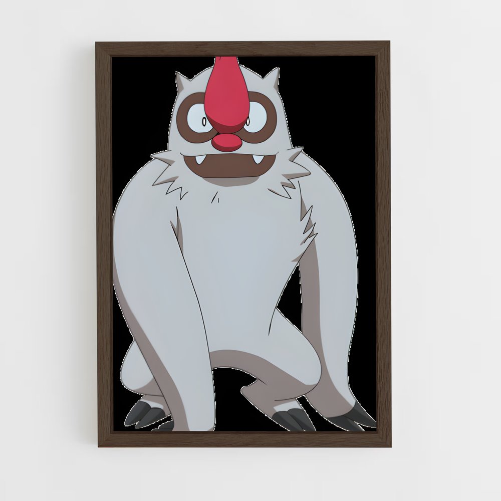 Poster Vigoroth le Joyeux – affiche Pokemon (vue 5)