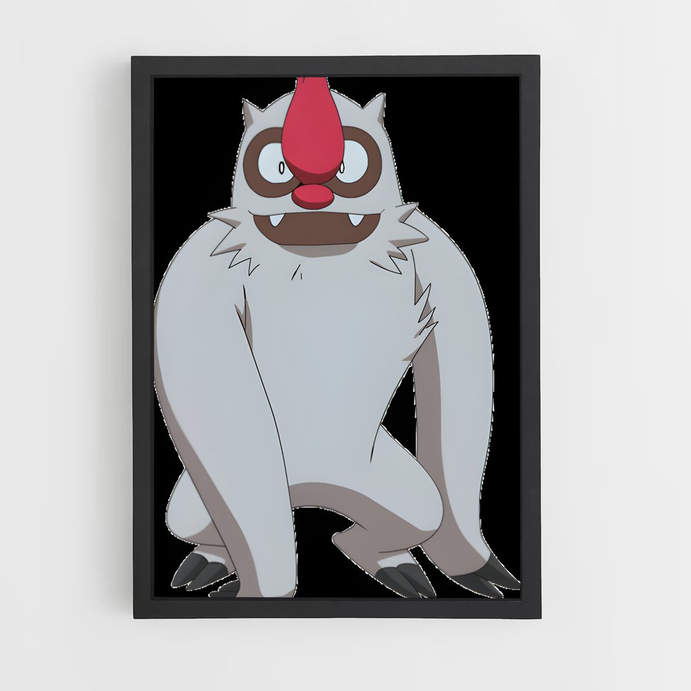 Poster Vigoroth le Joyeux – affiche Pokemon (vue 2)
