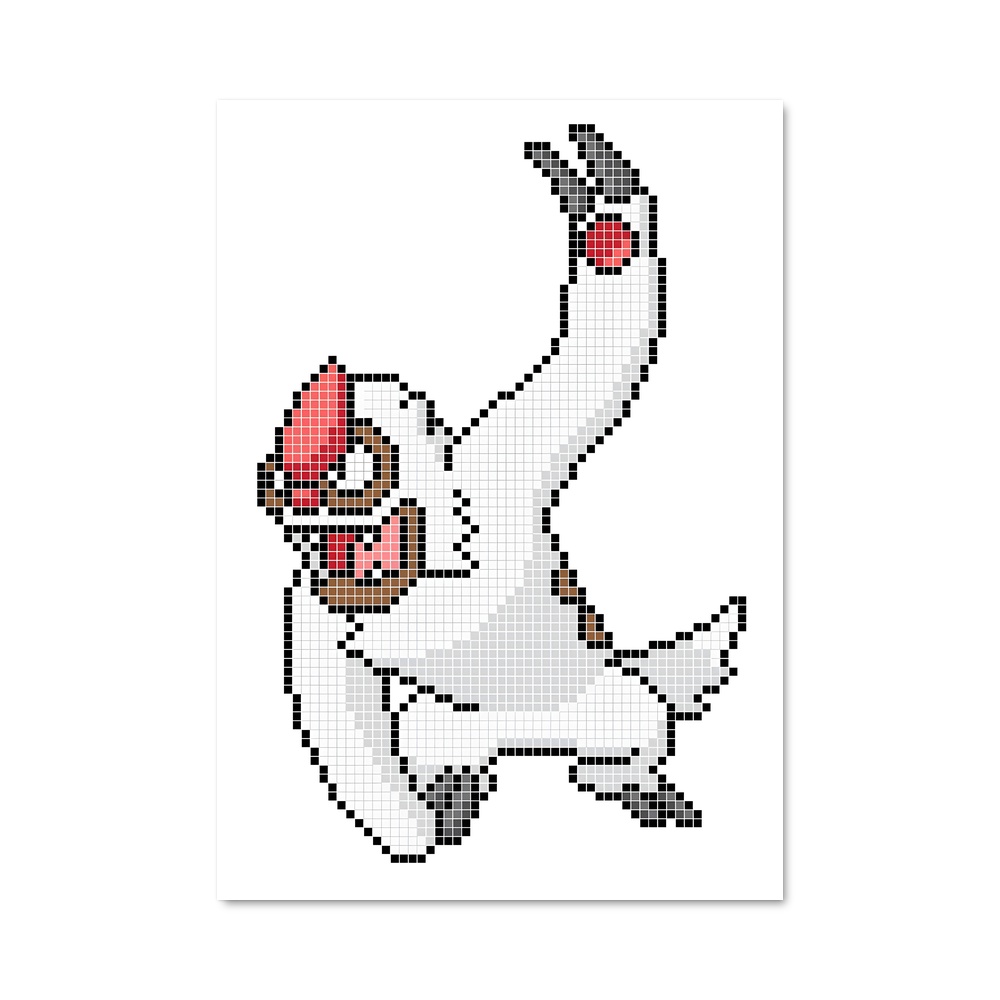 Poster Pixel Vigoroth – affiche Pokemon