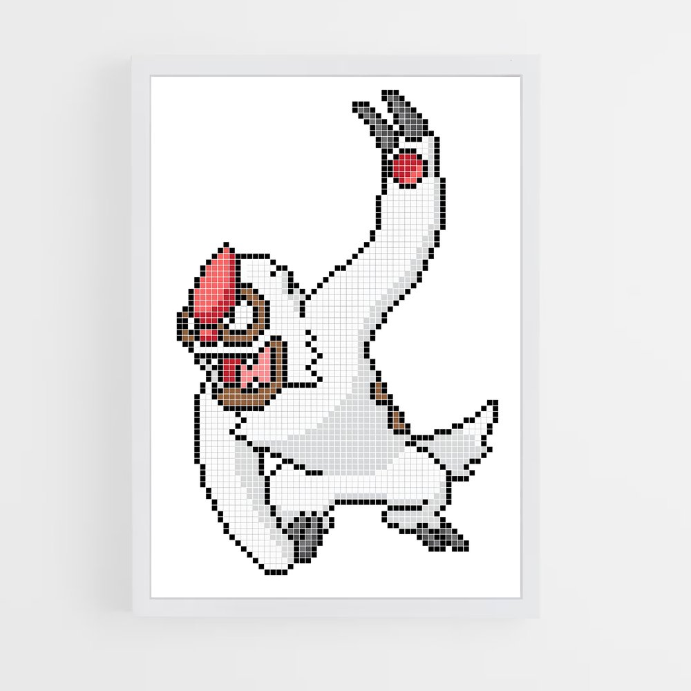 Poster Pixel Vigoroth – affiche Pokemon (vue 3)