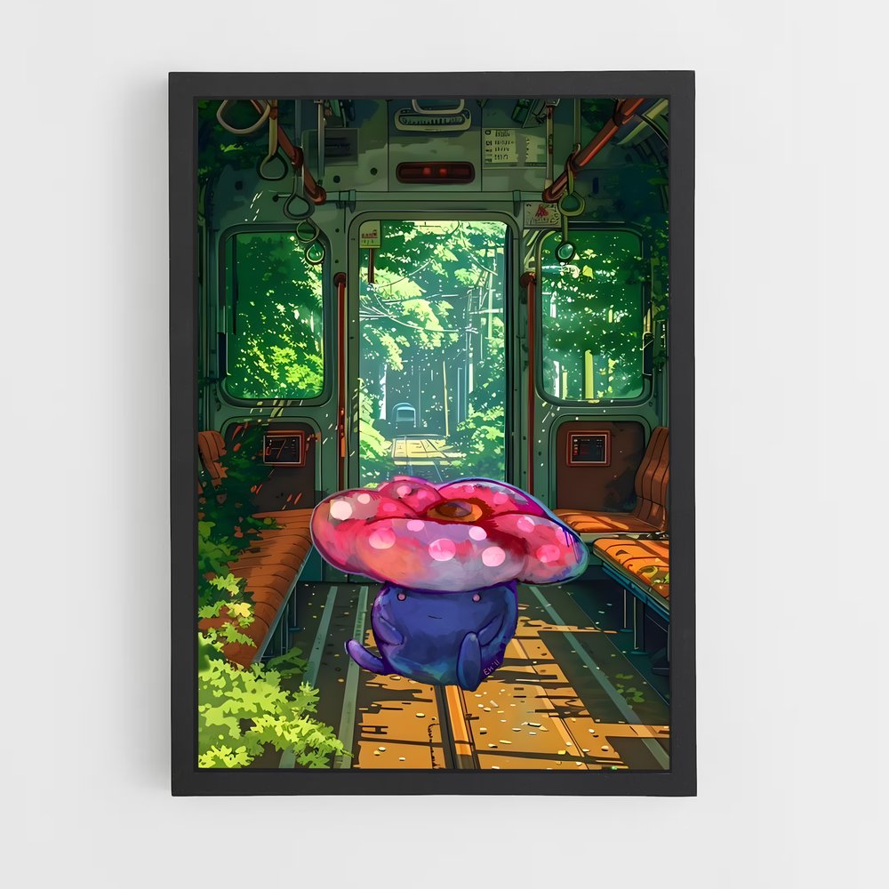 Poster Fleur de Train – affiche Pokemon (vue 2)