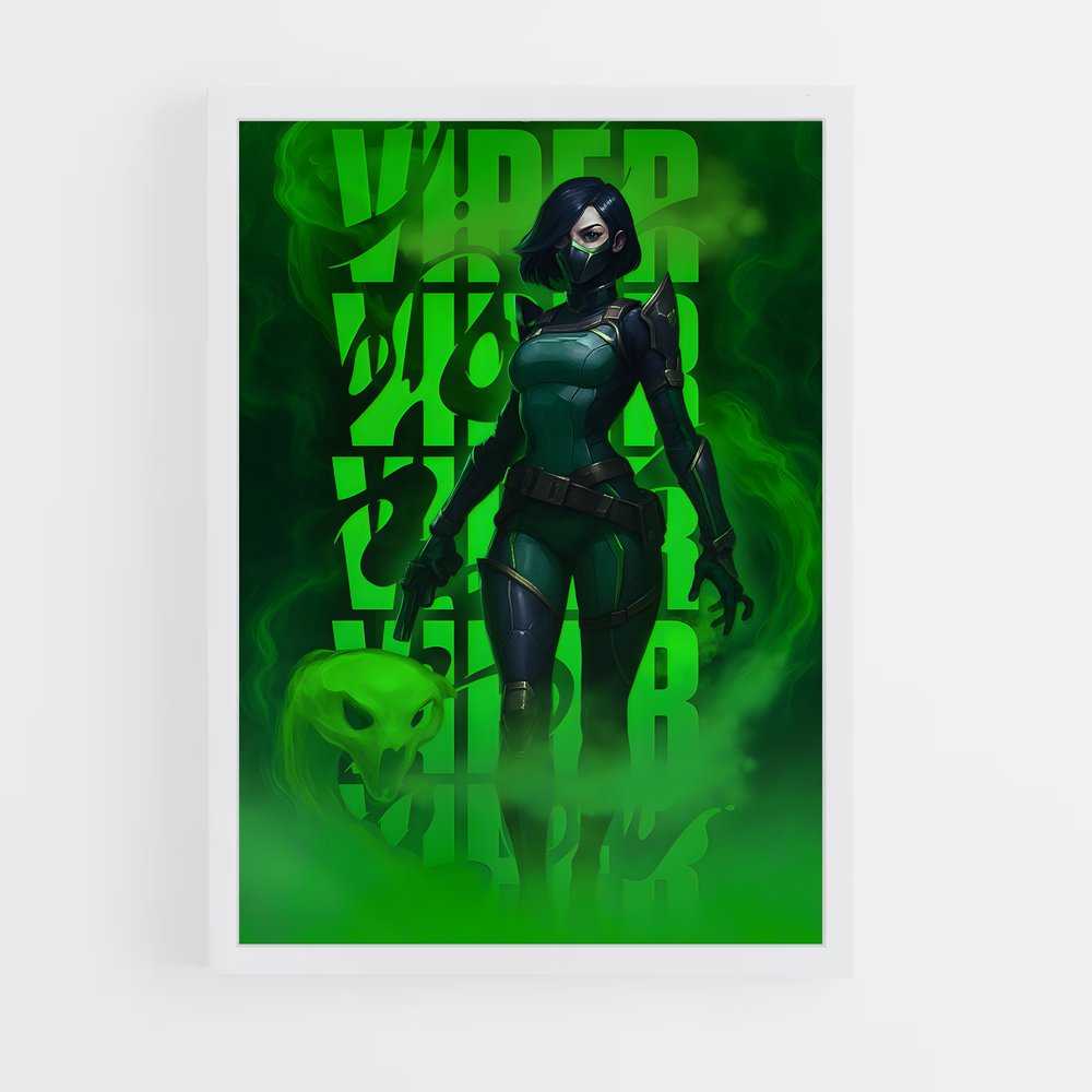 Poster Viper Green – affiche Valorant (vue 3)