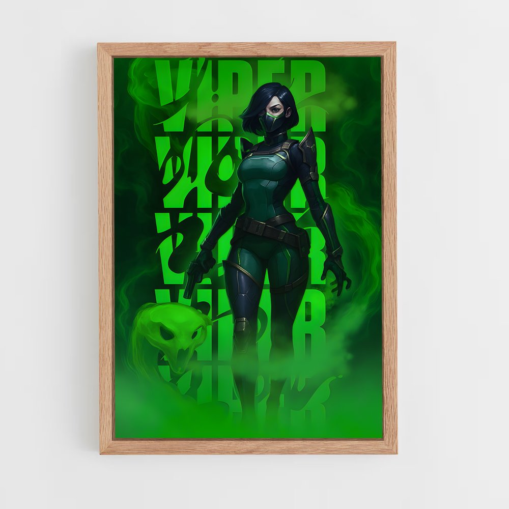 Poster Viper Green – affiche Valorant (vue 4)