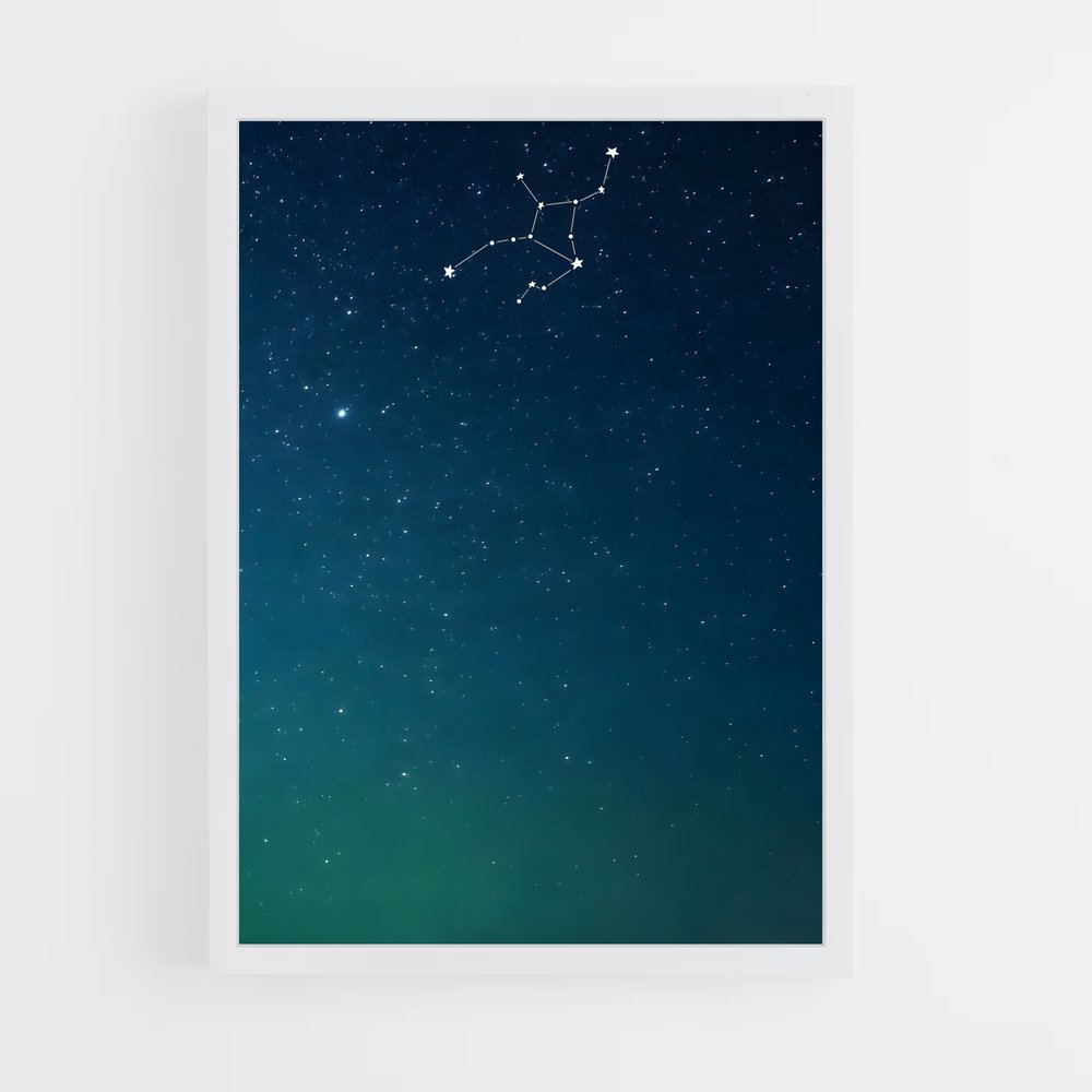 Poster Étoiles de Vierge – affiche Constellations (vue 3)