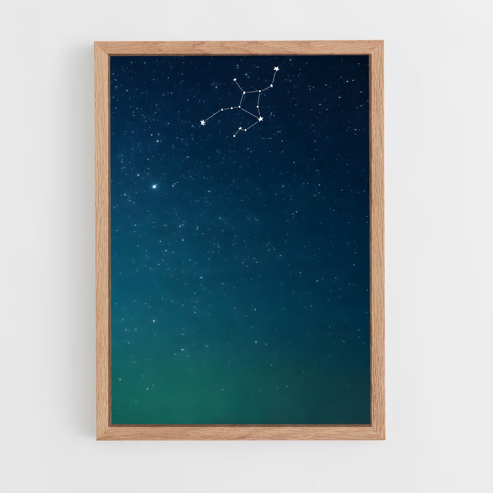 Poster Étoiles de Vierge – affiche Constellations (vue 4)