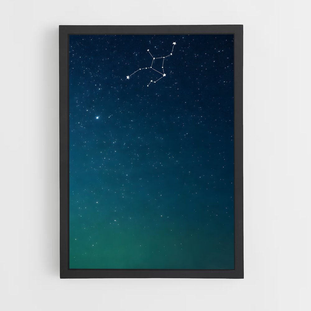 Poster Étoiles de Vierge – affiche Constellations (vue 2)