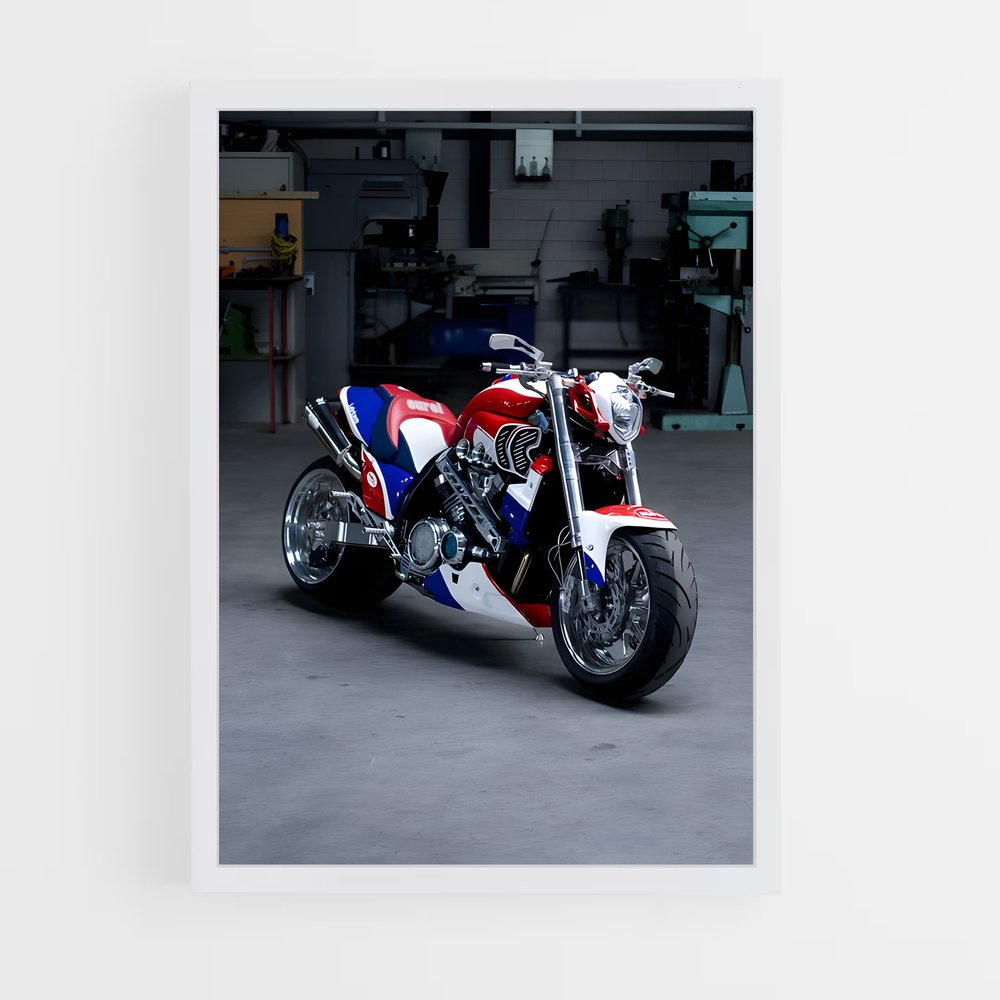 Poster Vmax en Garage – affiche Yamaha (vue 3)