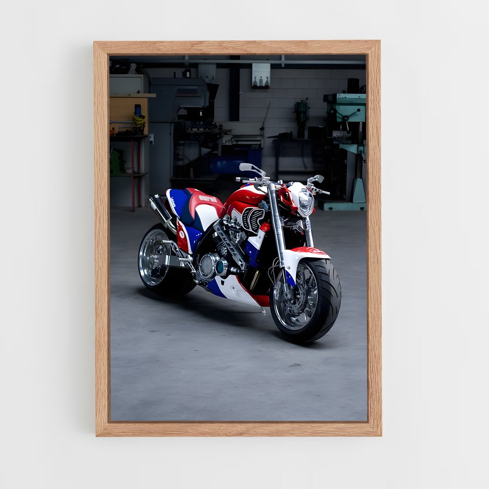 Poster Vmax en Garage – affiche Yamaha (vue 4)
