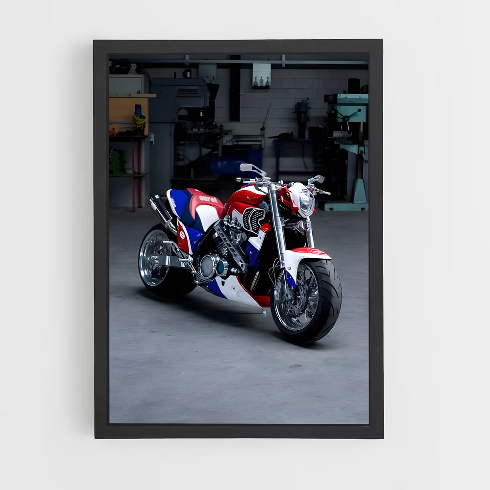 Poster Vmax en Garage – affiche Yamaha (vue 2)