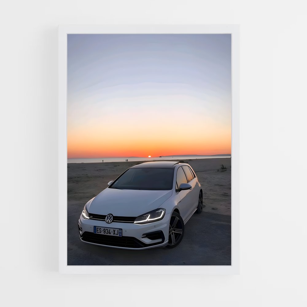 Poster Road Trip à la Plage – affiche Volkswagen (vue 3)