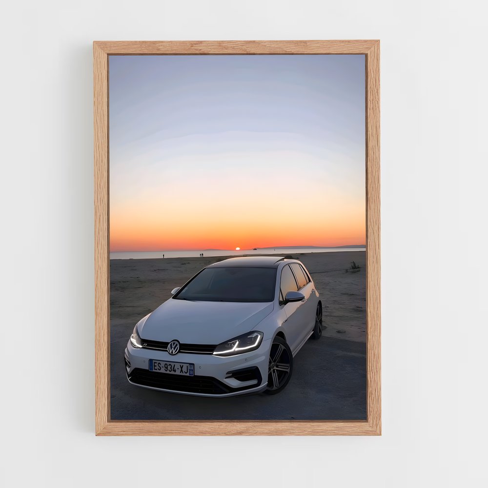 Poster Road Trip à la Plage – affiche Volkswagen (vue 4)