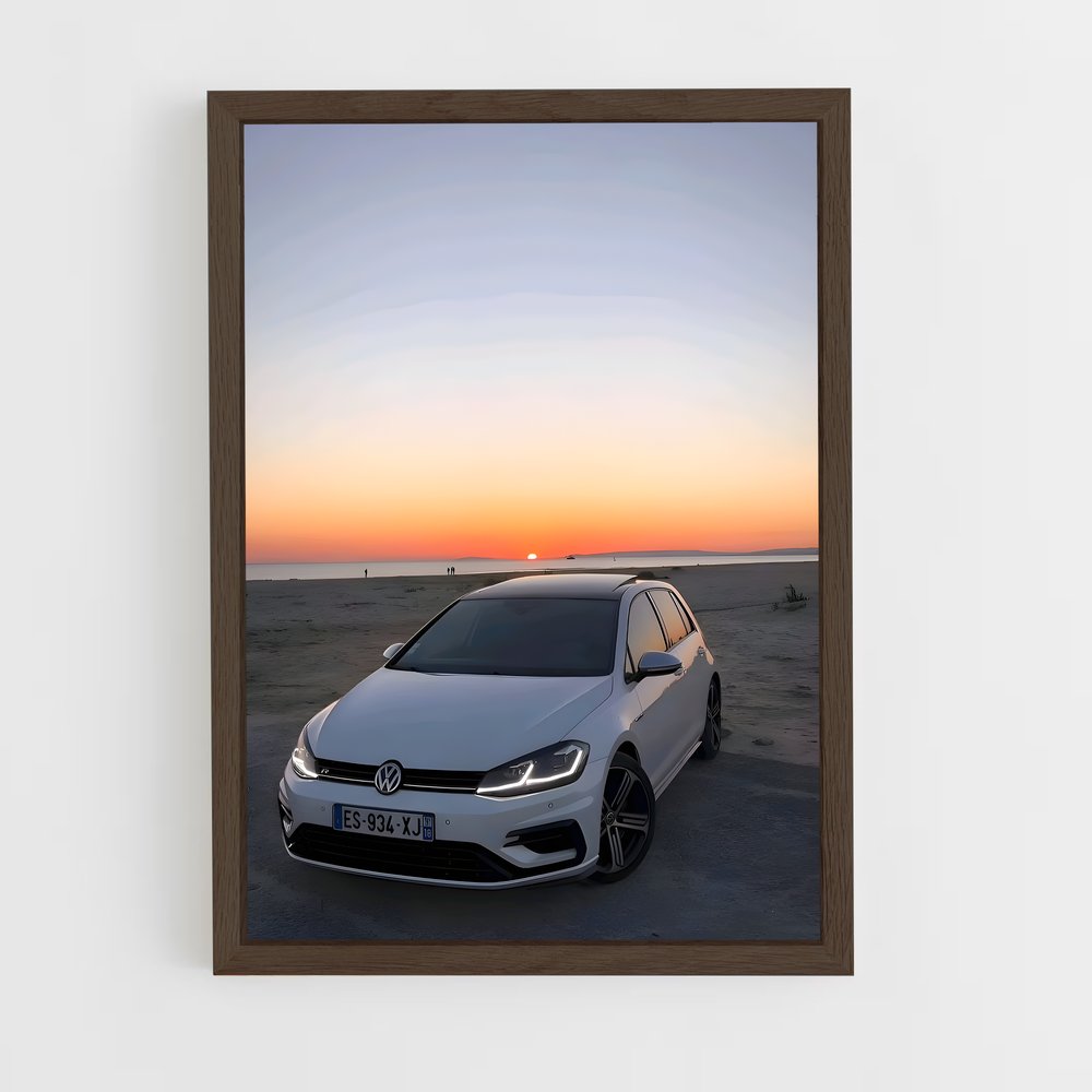Poster Road Trip à la Plage – affiche Volkswagen (vue 5)