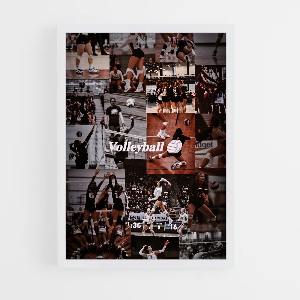 Poster Envolée Sportive – affiche Volleyball (vue 3)