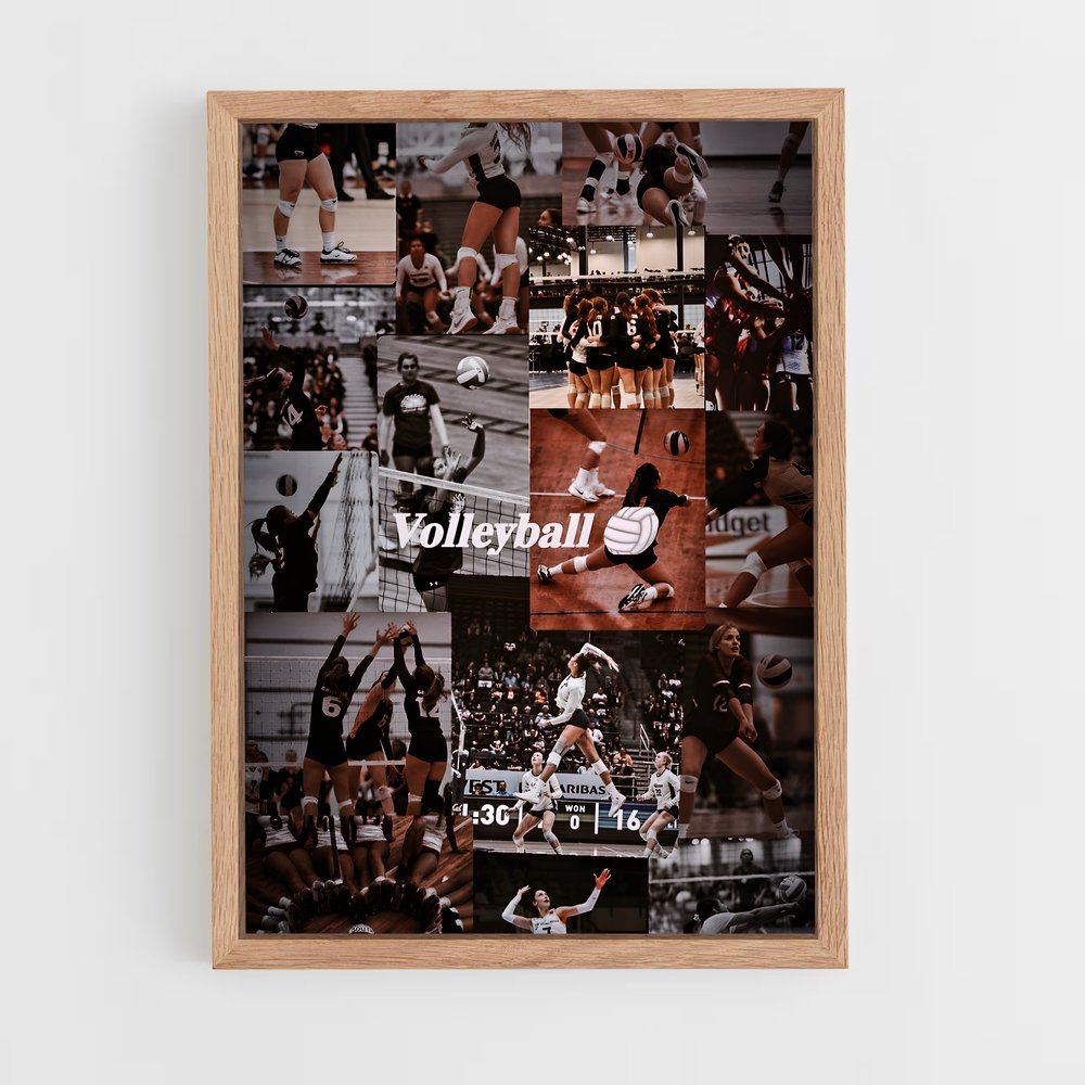 Poster Envolée Sportive – affiche Volleyball (vue 4)