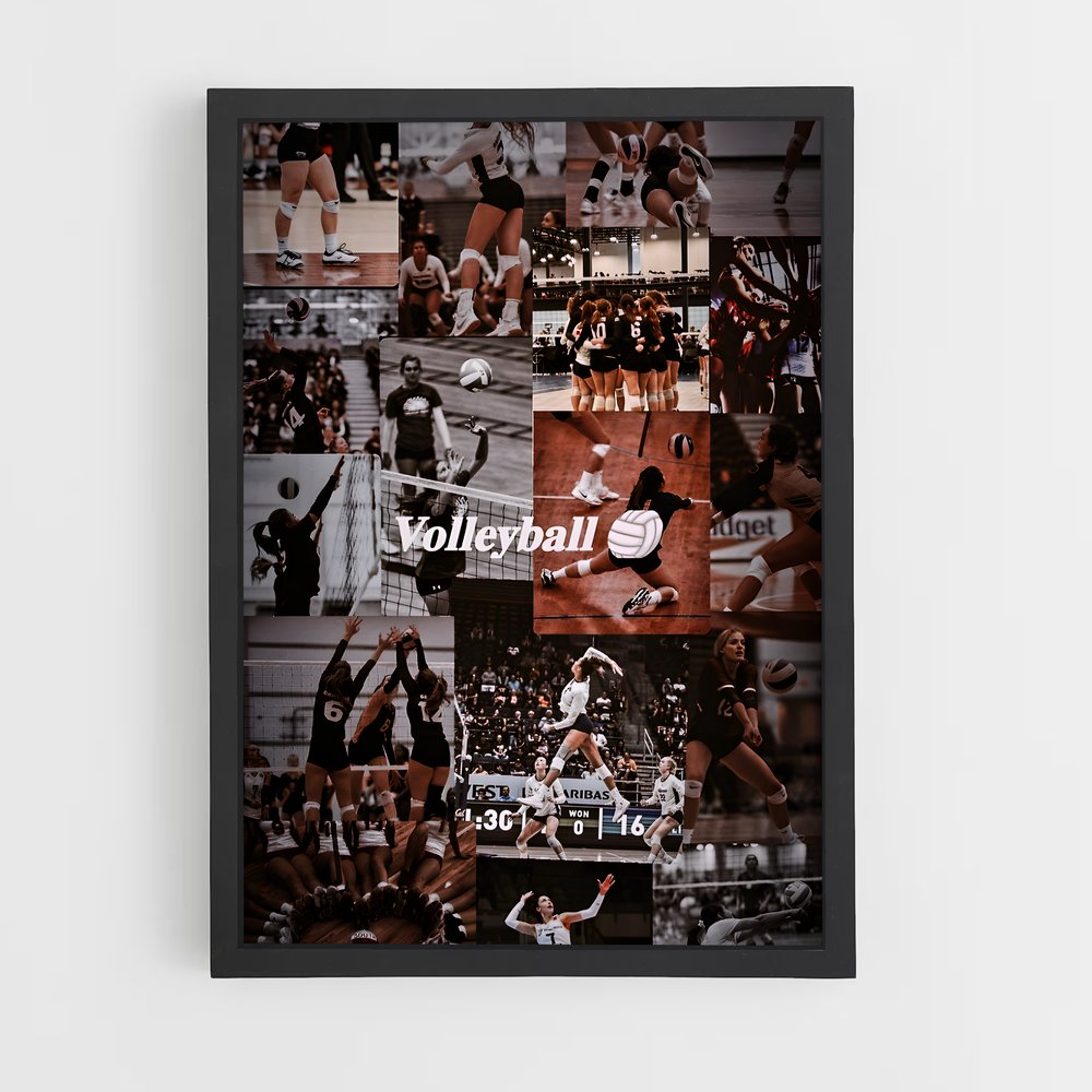 Poster Envolée Sportive – affiche Volleyball (vue 2)