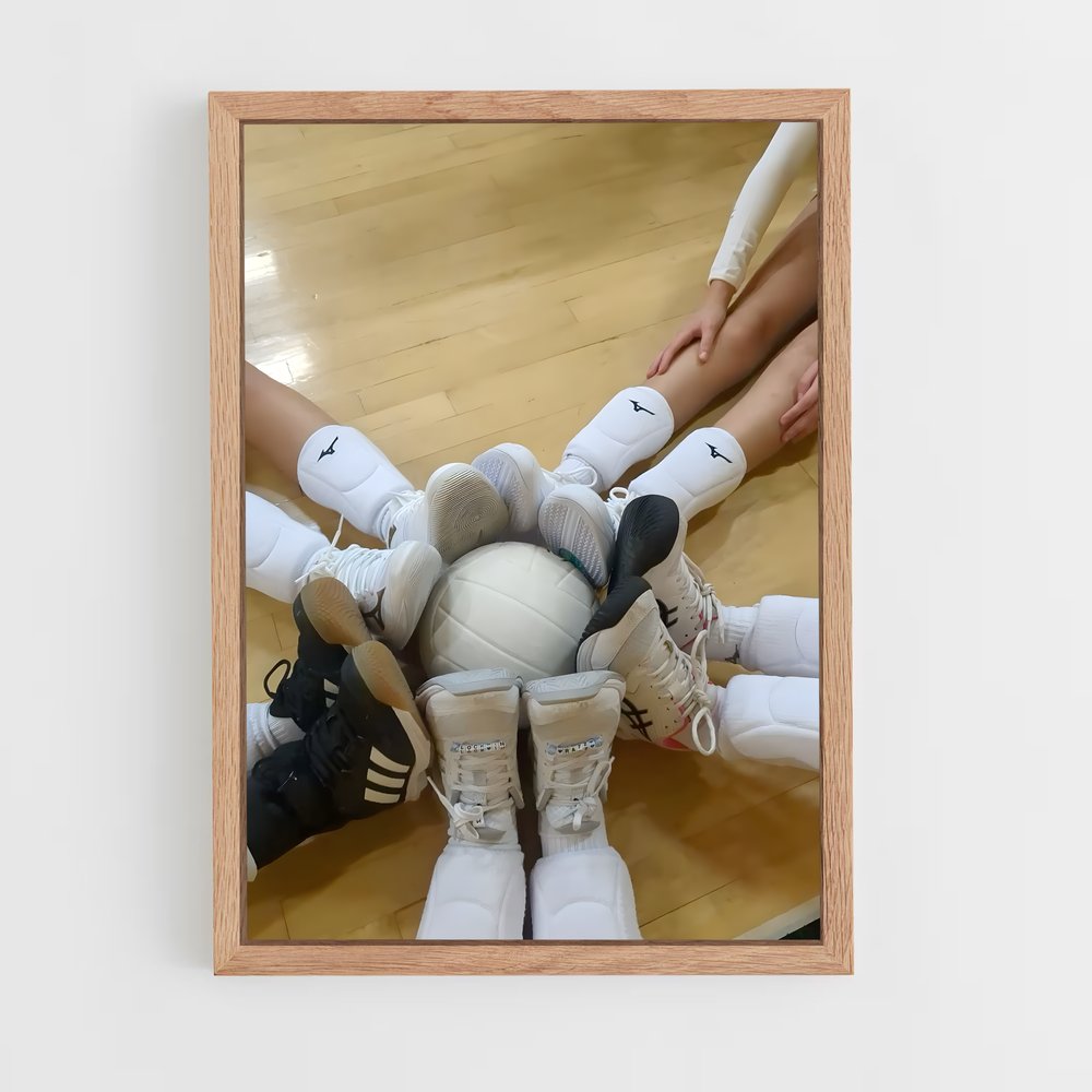 Poster Volley Asseyez-vous – affiche Volleyball (vue 4)