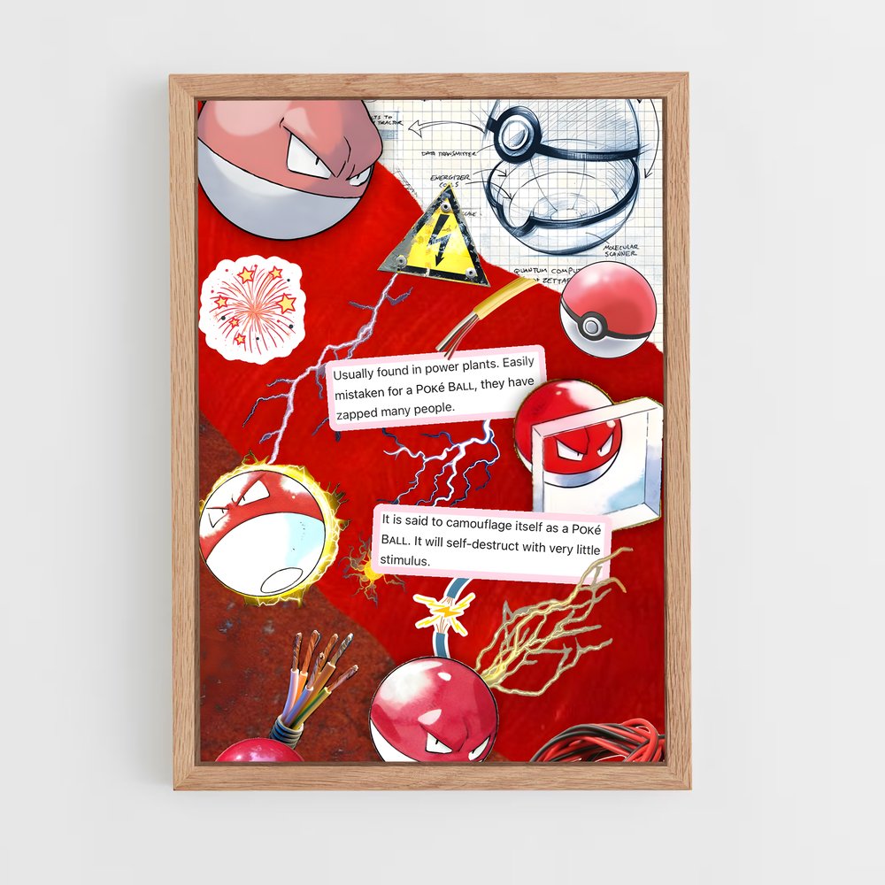 Poster Voltorb Mania – affiche Pokemon (vue 4)