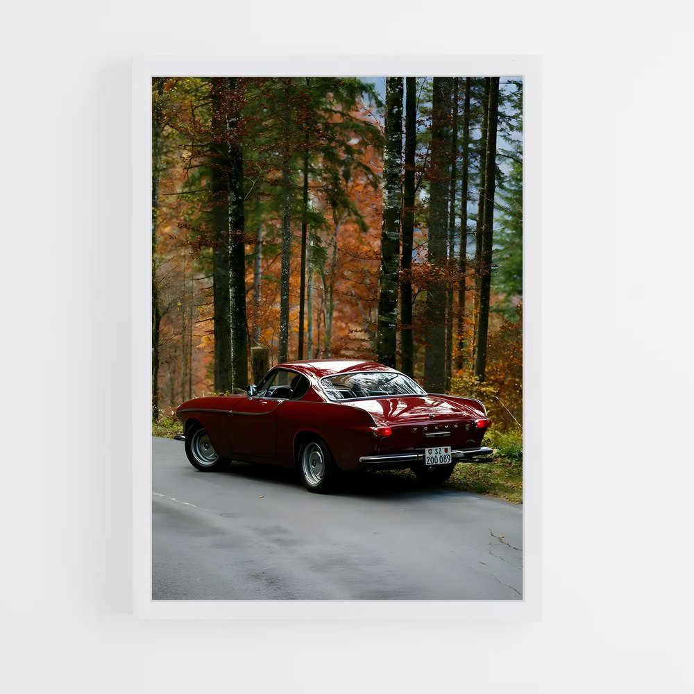 Poster Voyage en Forêt – affiche Volvo (vue 3)