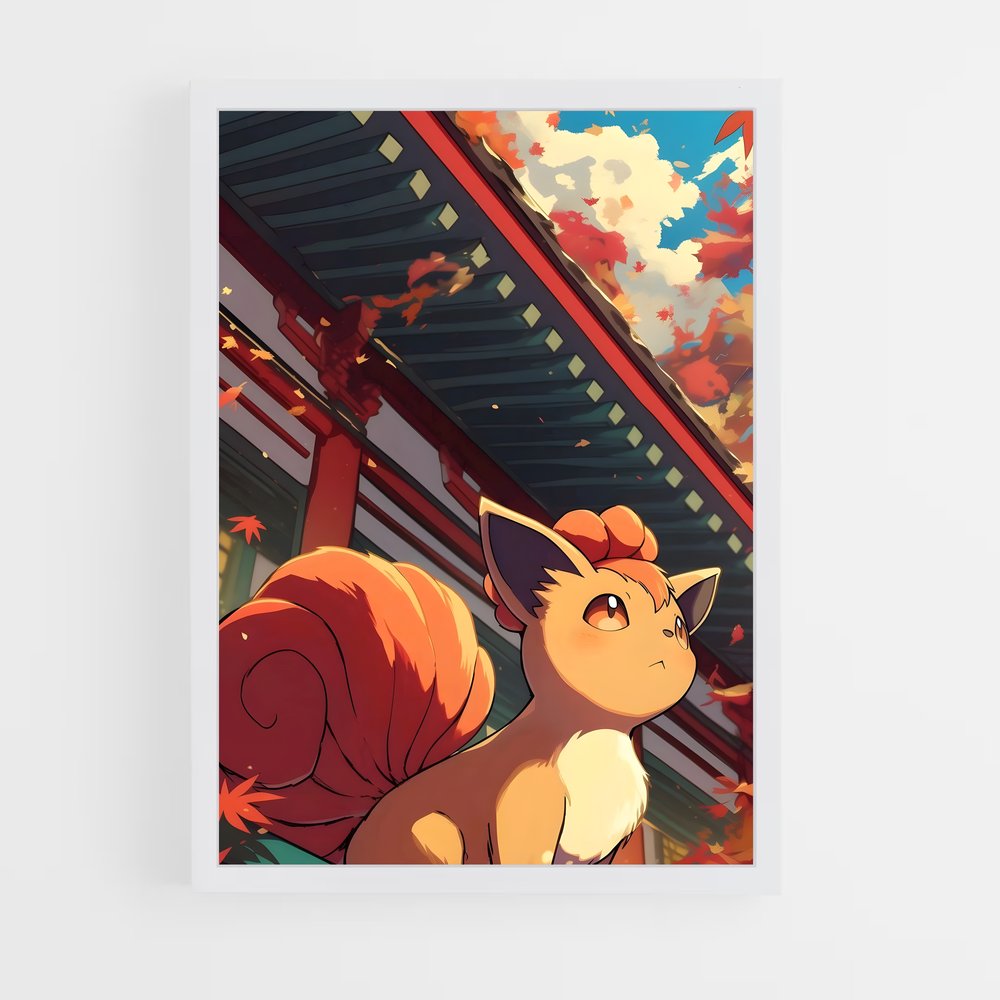 Poster Vulpix en Ville – affiche Pokemon (vue 3)