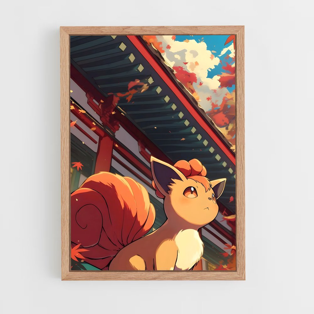 Poster Vulpix en Ville – affiche Pokemon (vue 4)