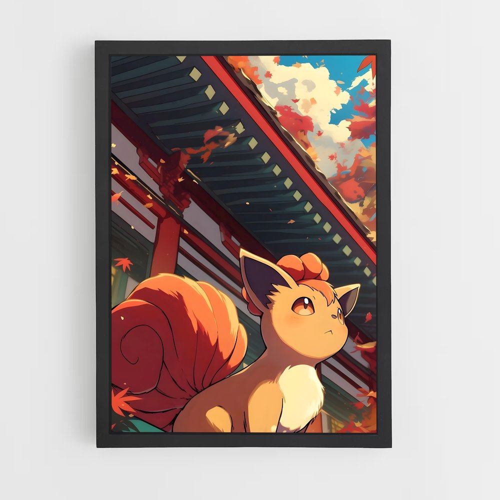 Poster Vulpix en Ville – affiche Pokemon (vue 2)