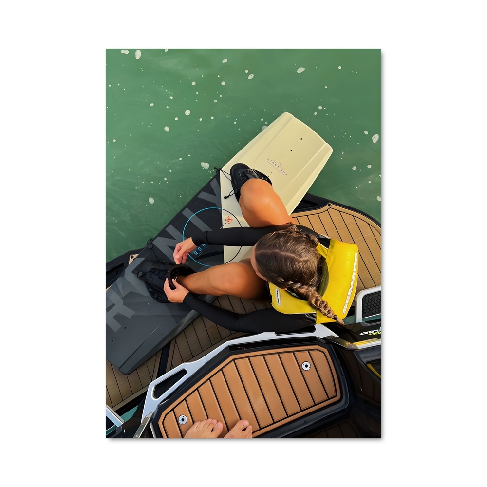 Poster Wakeboarder en Action