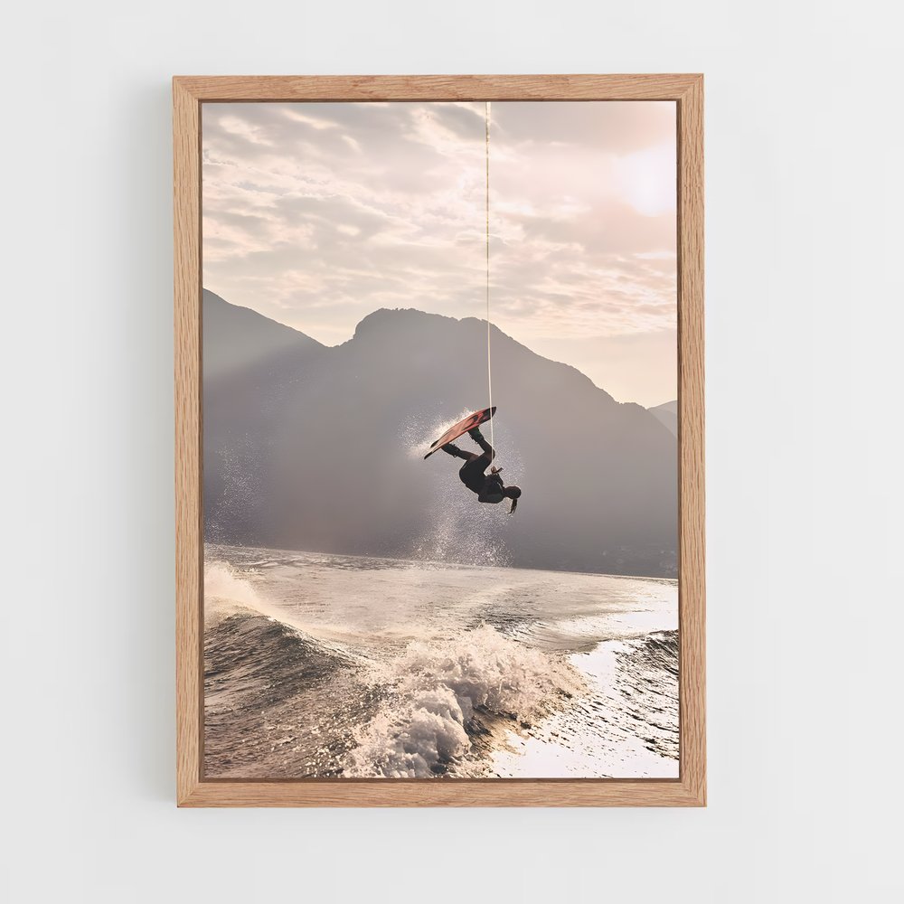 Poster Wakeboarding wakeboard (vue 4)