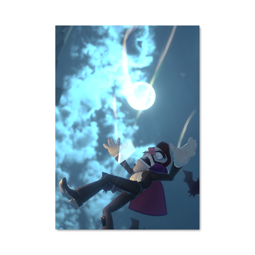 Poster Waluigi en Vol