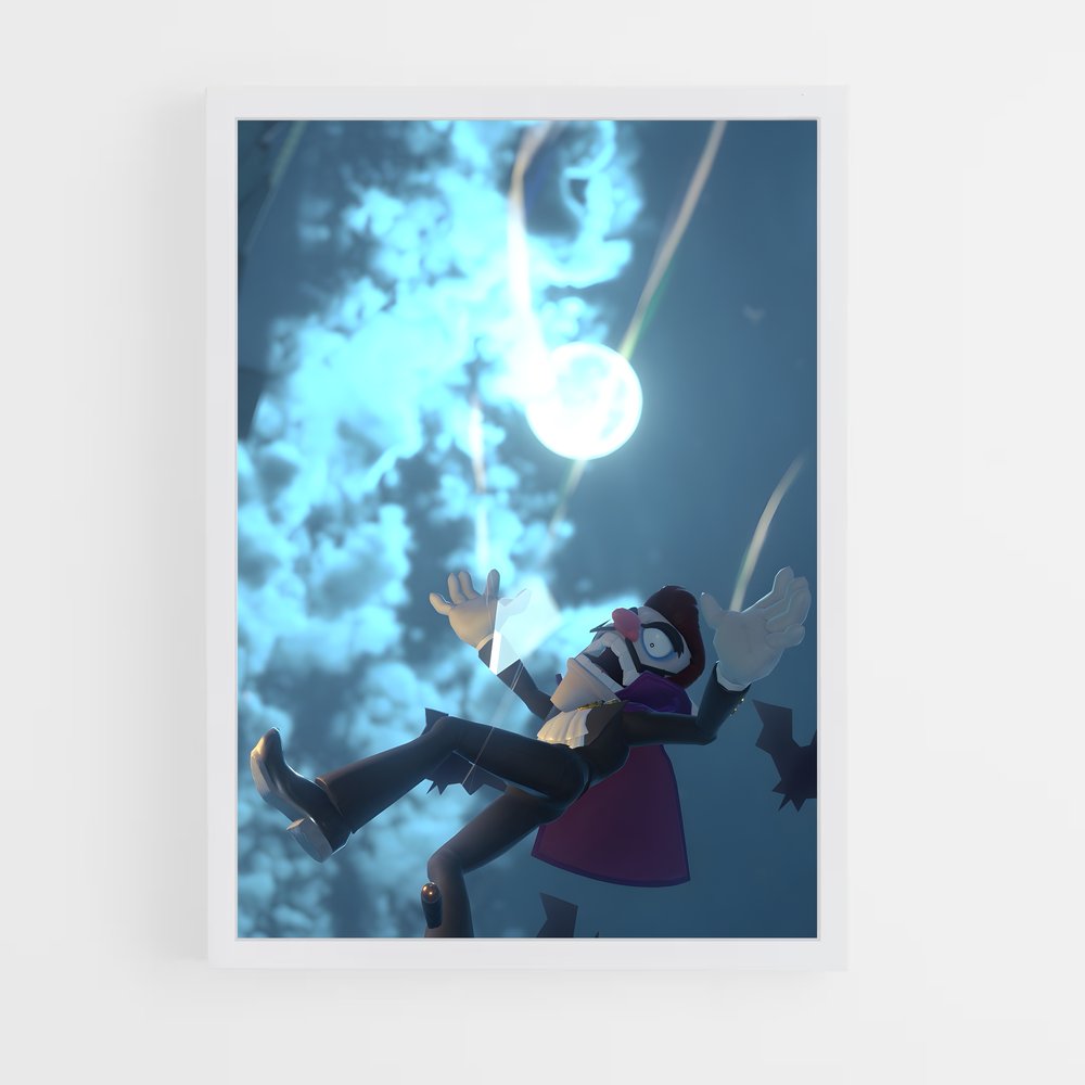 Poster Waluigi en Vol – affiche Mario (vue 3)