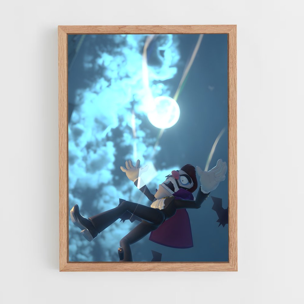 Poster Waluigi en Vol – affiche Mario (vue 4)