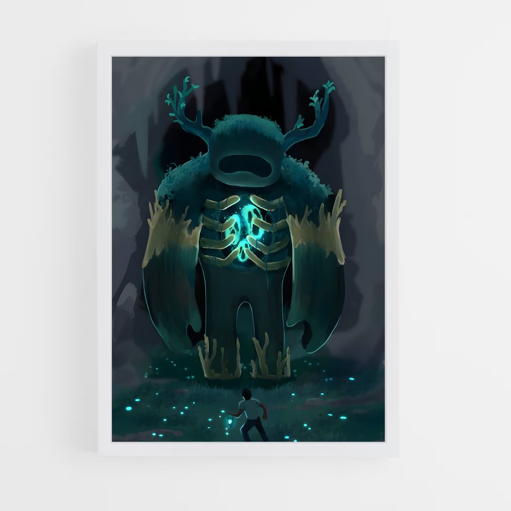 Poster L'Œil de la Bête – affiche Minecraft (vue 3)