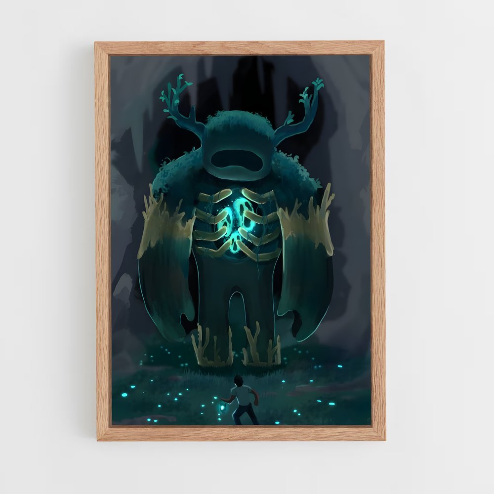 Poster L'Œil de la Bête – affiche Minecraft (vue 4)