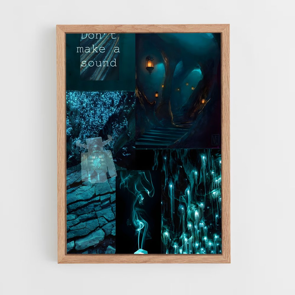 Poster La Lueur des Ombres – affiche Minecraft (vue 4)