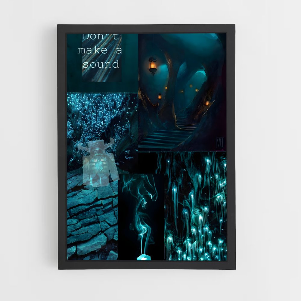 Poster La Lueur des Ombres – affiche Minecraft (vue 2)