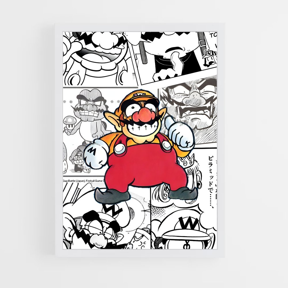 Poster Wario's Wild Adventure – affiche Mario (vue 3)