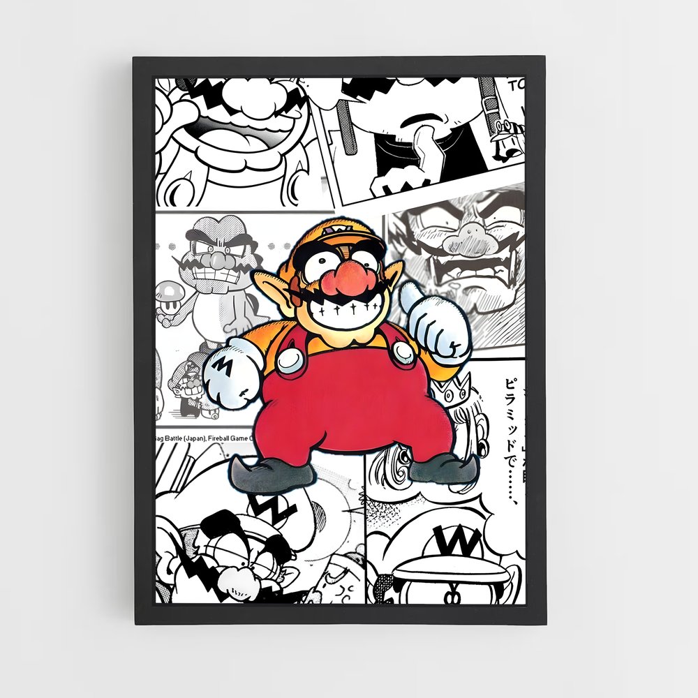 Poster Wario's Wild Adventure – affiche Mario (vue 2)