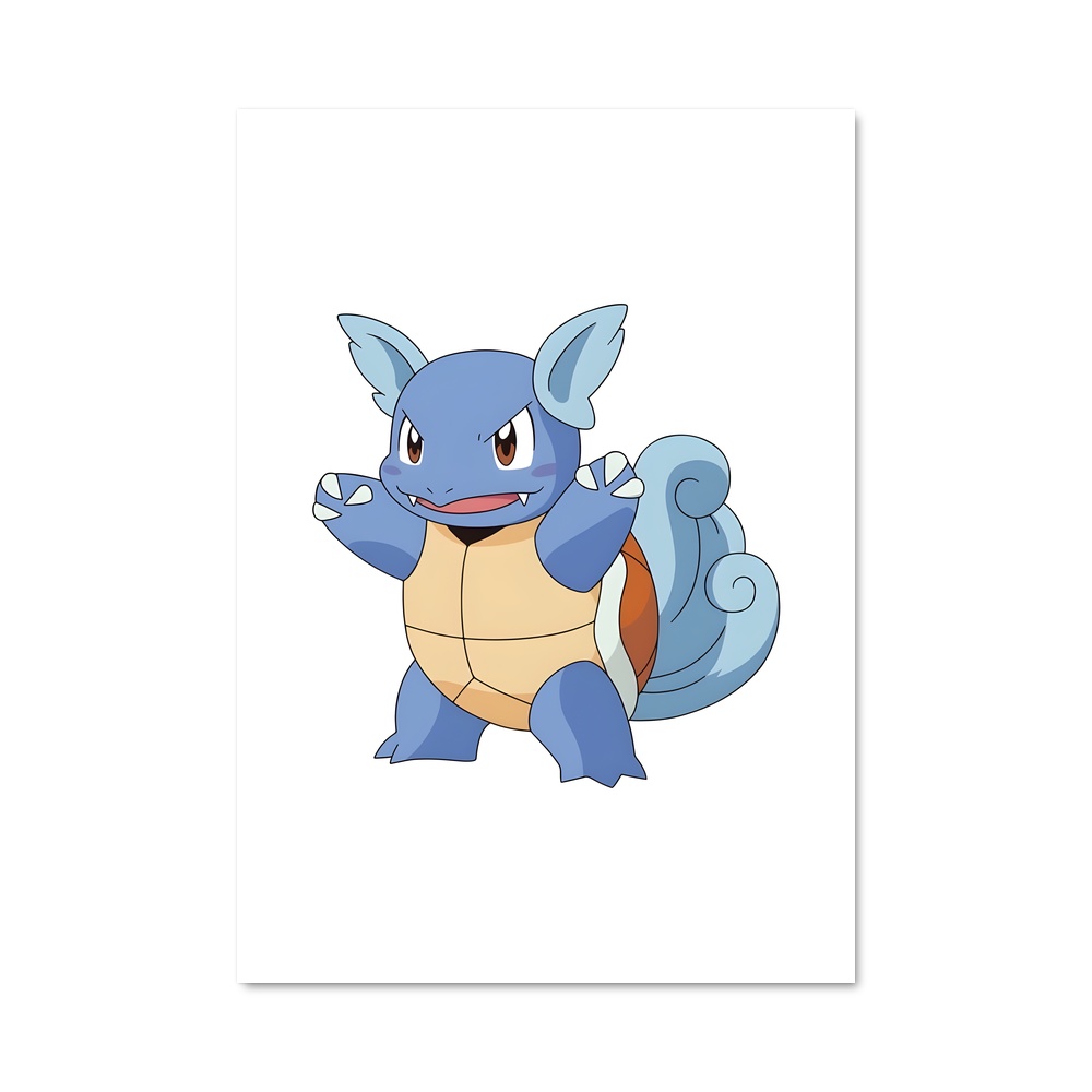Poster Wartortle Entrez – affiche Pokemon