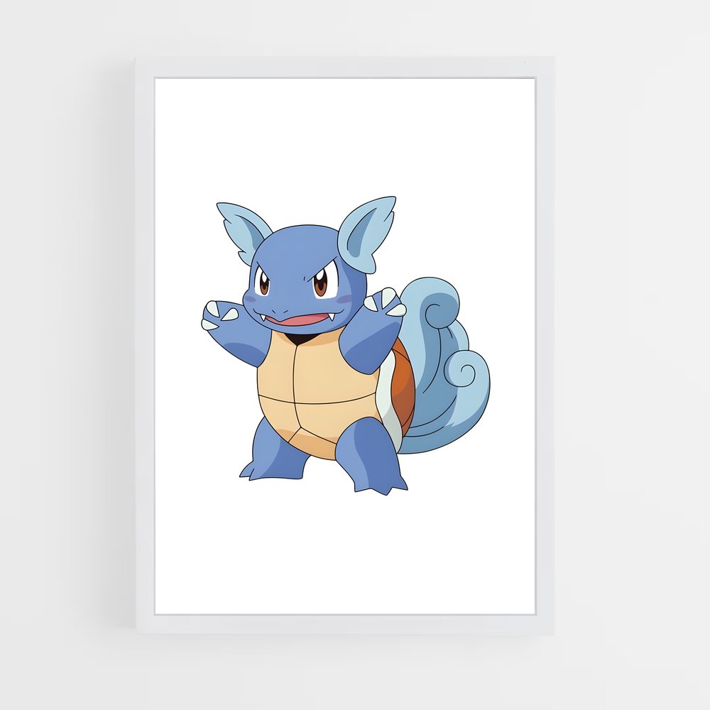 Poster Wartortle Entrez – affiche Pokemon (vue 3)